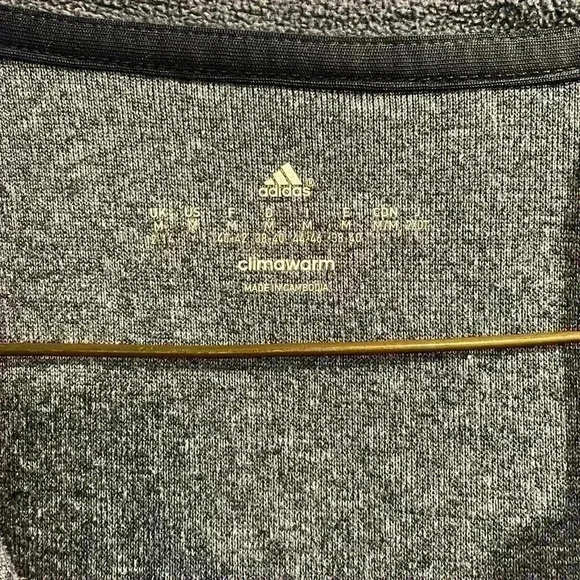 Adidas Women's Medium Gray/Slate Blue Zip Up Hoodie - Picture 2 of 10